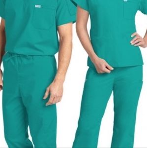 MOBB Unisex Teal Scrub Set in XXL